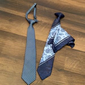 Boys Navy Blue Necktie Set